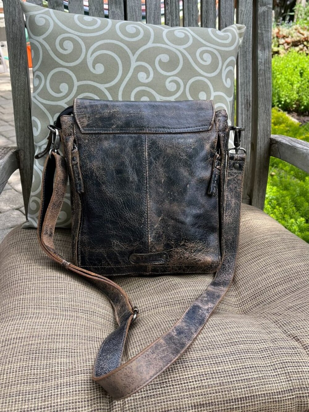 Bed Stu AINHOA LTC Crossbody, Black Lux Leather, MSRP $255, Like New Condition - Picture 6 of 16